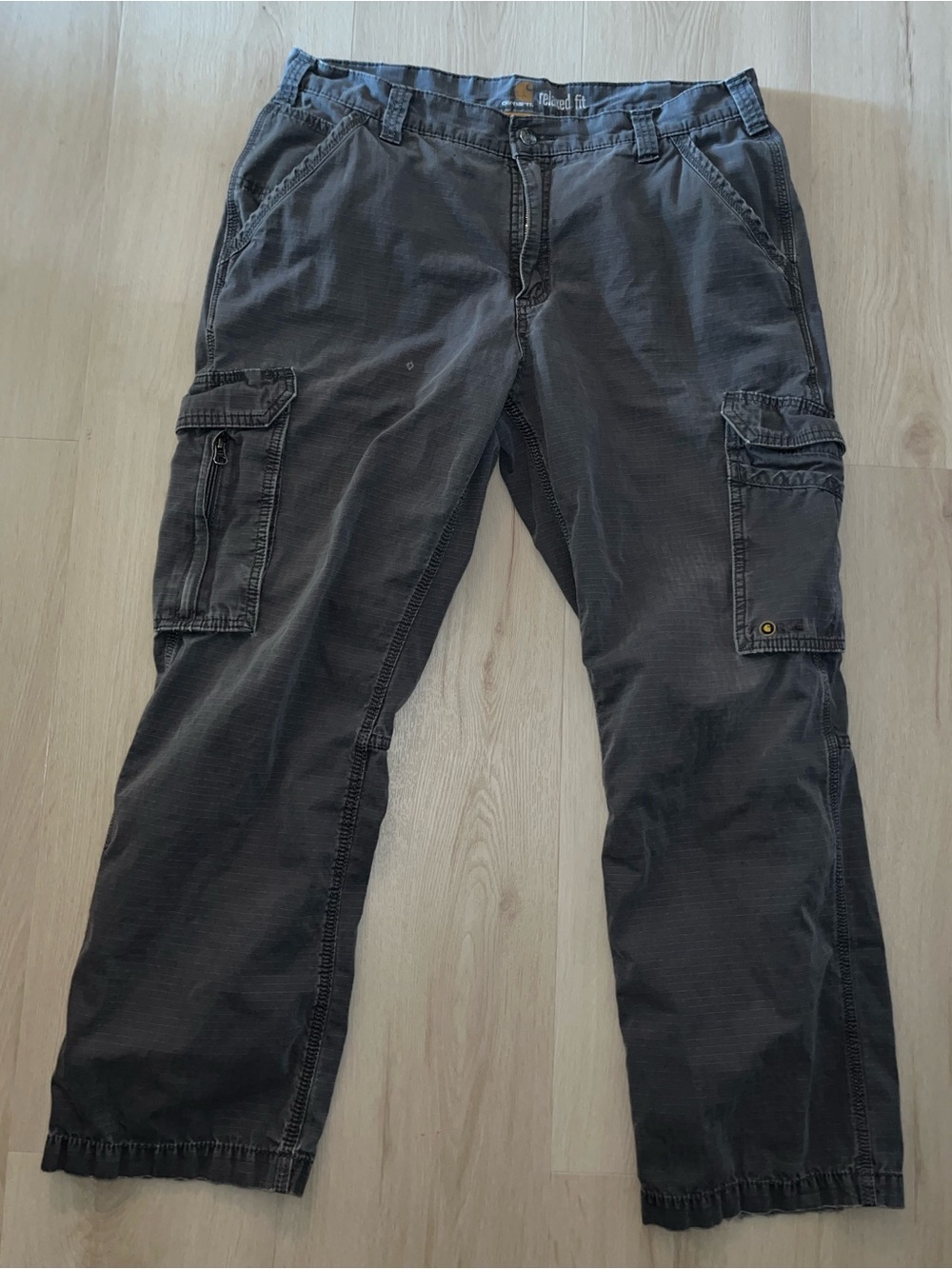 Carhartt Force Relaxed Fit Grid Cargo Pants - Dark Gray